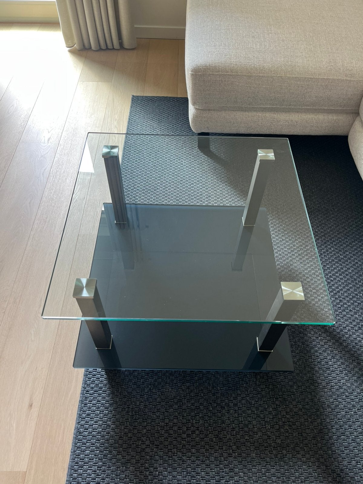 Table basse en verre, Enlèvement, Comme neuf