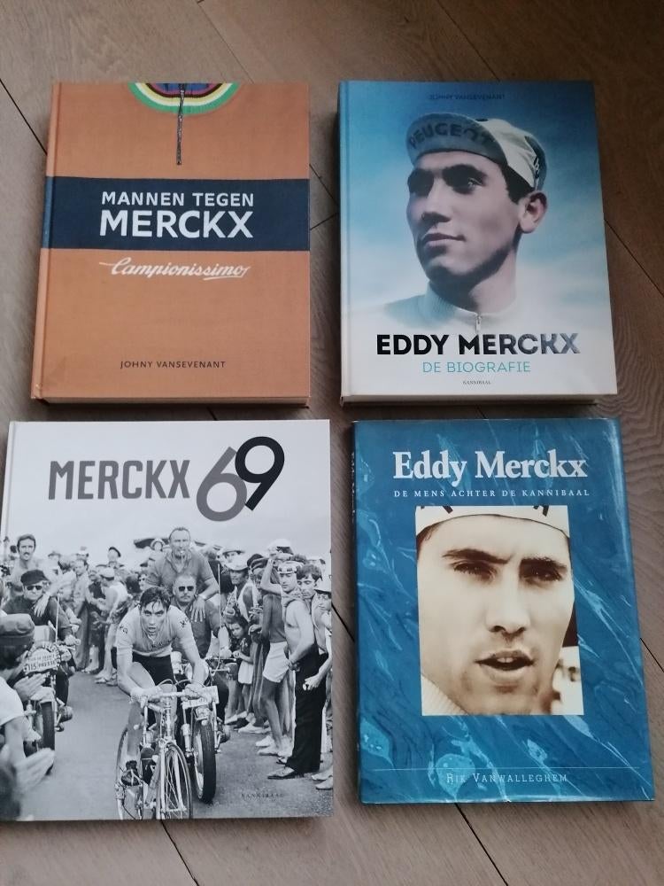 10 boeken Eddy Merckx, Ophalen, Zo goed als nieuw, Lopen en Fietsen