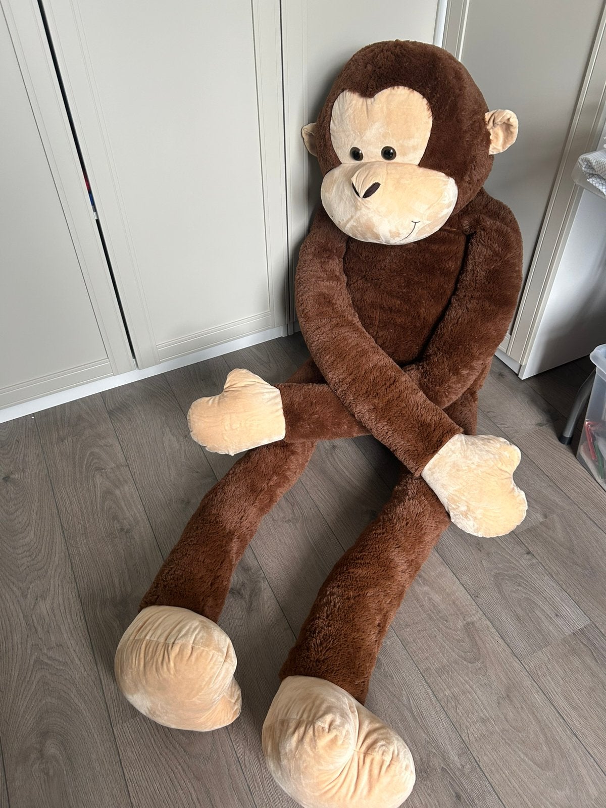 Gigantische knuffelaap, Enfants & Bébés, Enlèvement, Comme neuf, Singe, Grand (plus de 80 cm)