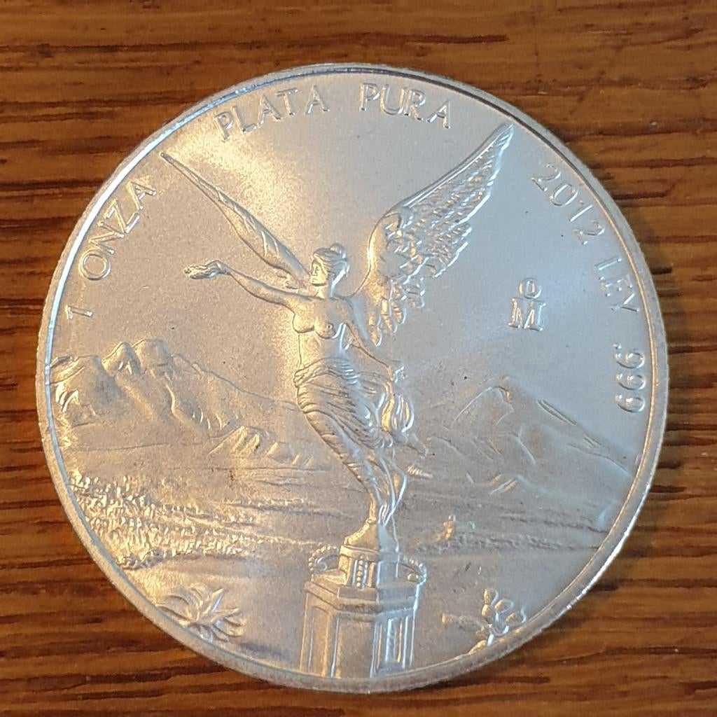 1 oz 999/1000 zilveren mexicaanse libertad 2012, Verzenden, Zilver
