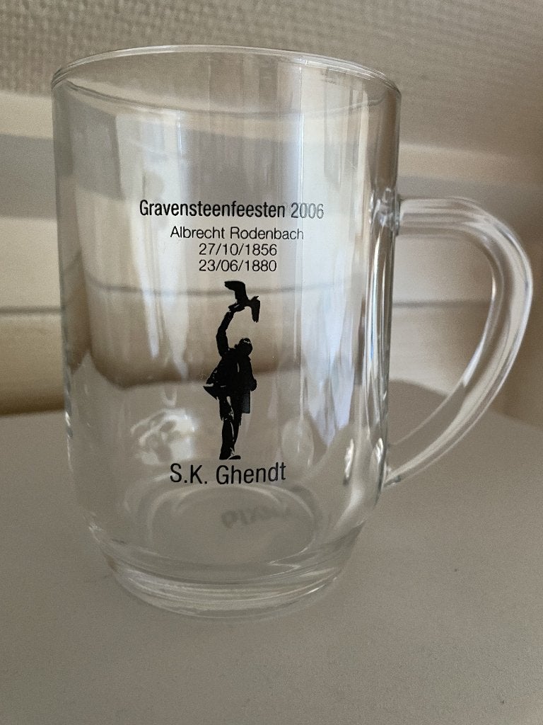 Bierglas Gravensteenfeesten 2006, Verzamelen, Ophalen of Verzenden, Zo goed als nieuw, Bierglas