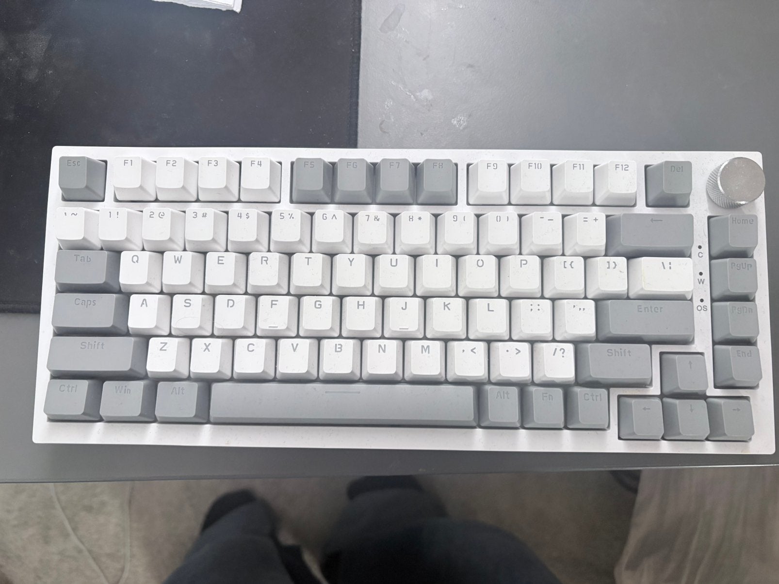 keyboard mechanical white version, Computers en Software, Ophalen of Verzenden, Qwerty, Zo goed als nieuw, Hot-swappable