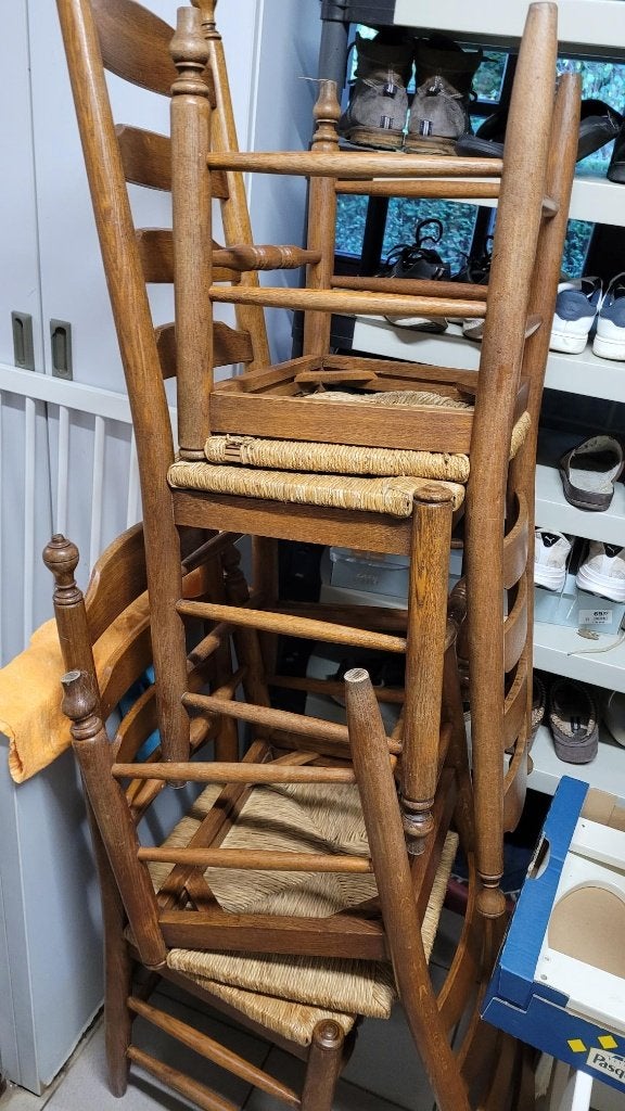 keukenstoelen eik, Ophalen, Gebruikt, Hout, Vier