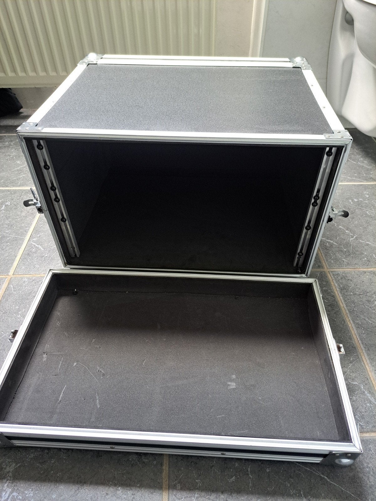 Flightcase 19 inch rack 6 units, Ophalen, Zo goed als nieuw, Overige instrumenten, Flightcase