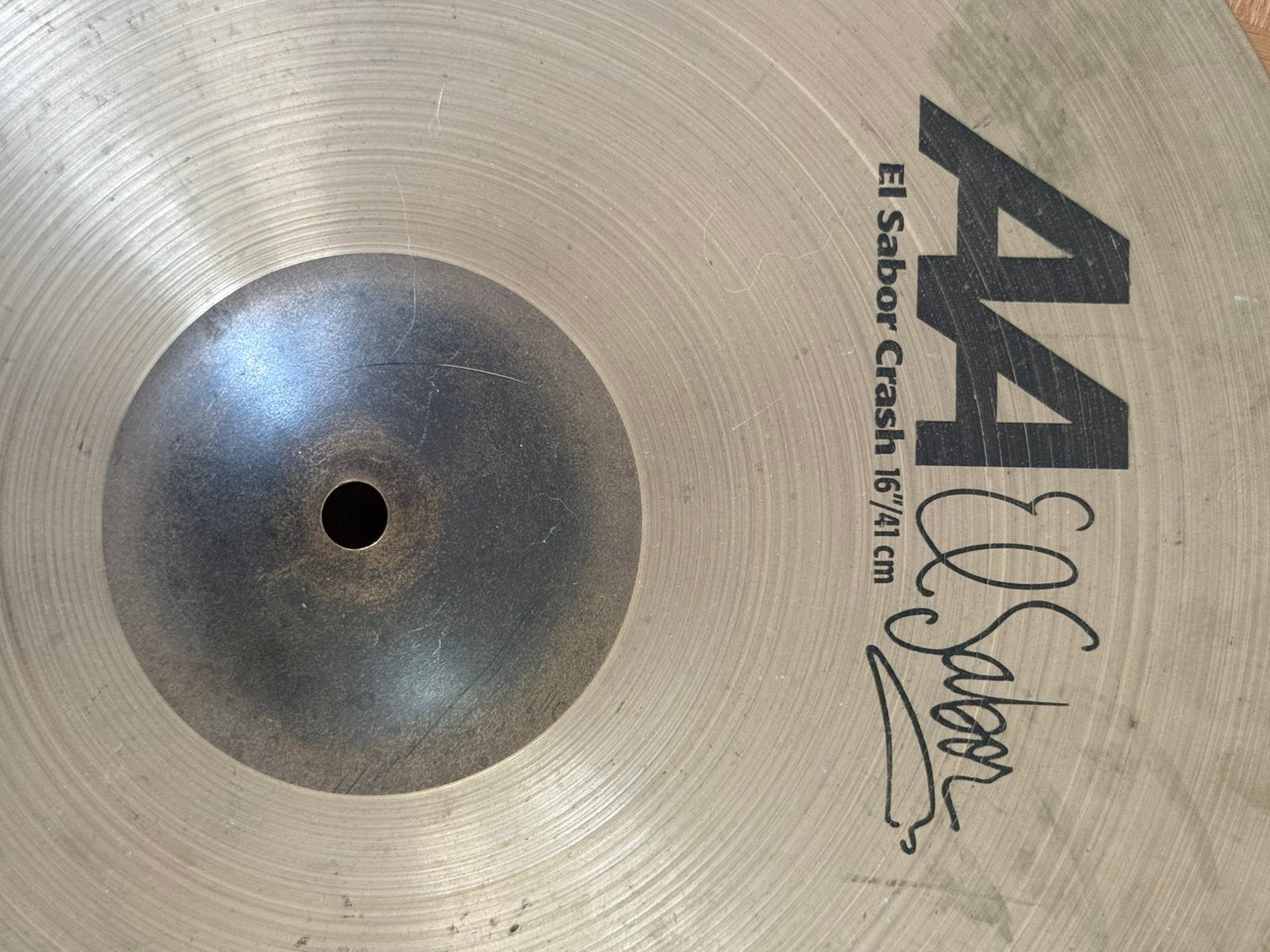 Sabian El Sabor crash 16”, Muziek en Instrumenten, Ophalen, Gebruikt