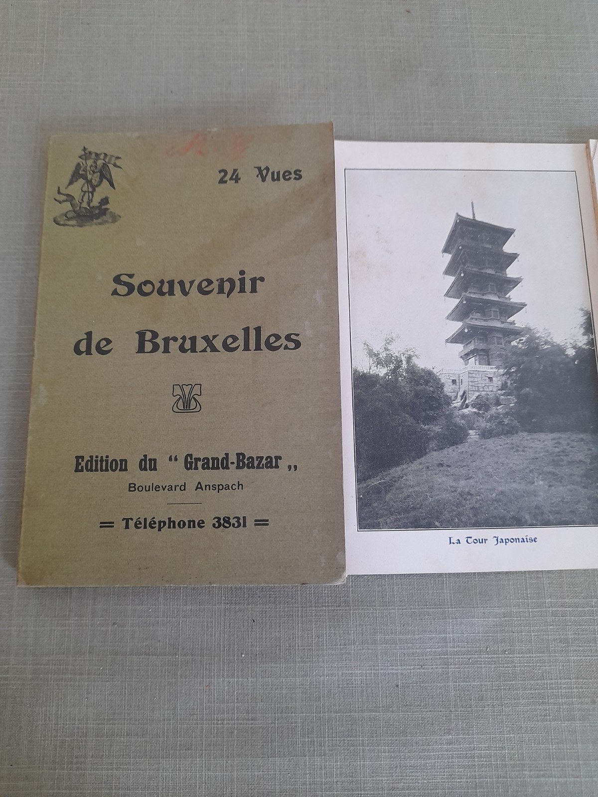 Souvenir de Bruxelles 24 x bekeken Ed. du Grand-Bazar Bruxel, Ophalen of Verzenden, 1920 tot 1940, Ongelopen, Brussel (Gewest)