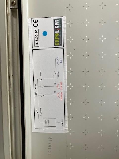 Werftellerkast 32A op metalen voet, Doe-het-zelf en Bouw, Ophalen, Zo goed als nieuw