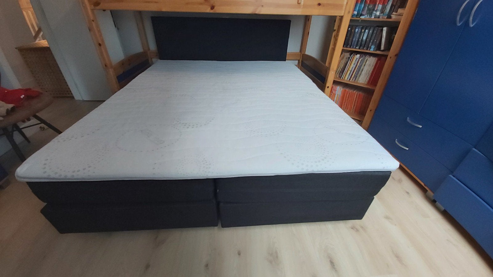 HOTELBOX MET POCKETVEREN MATRAS ELLIOT 160 X 200CM, Comme neuf, Enlèvement, 200 cm, Deux personnes