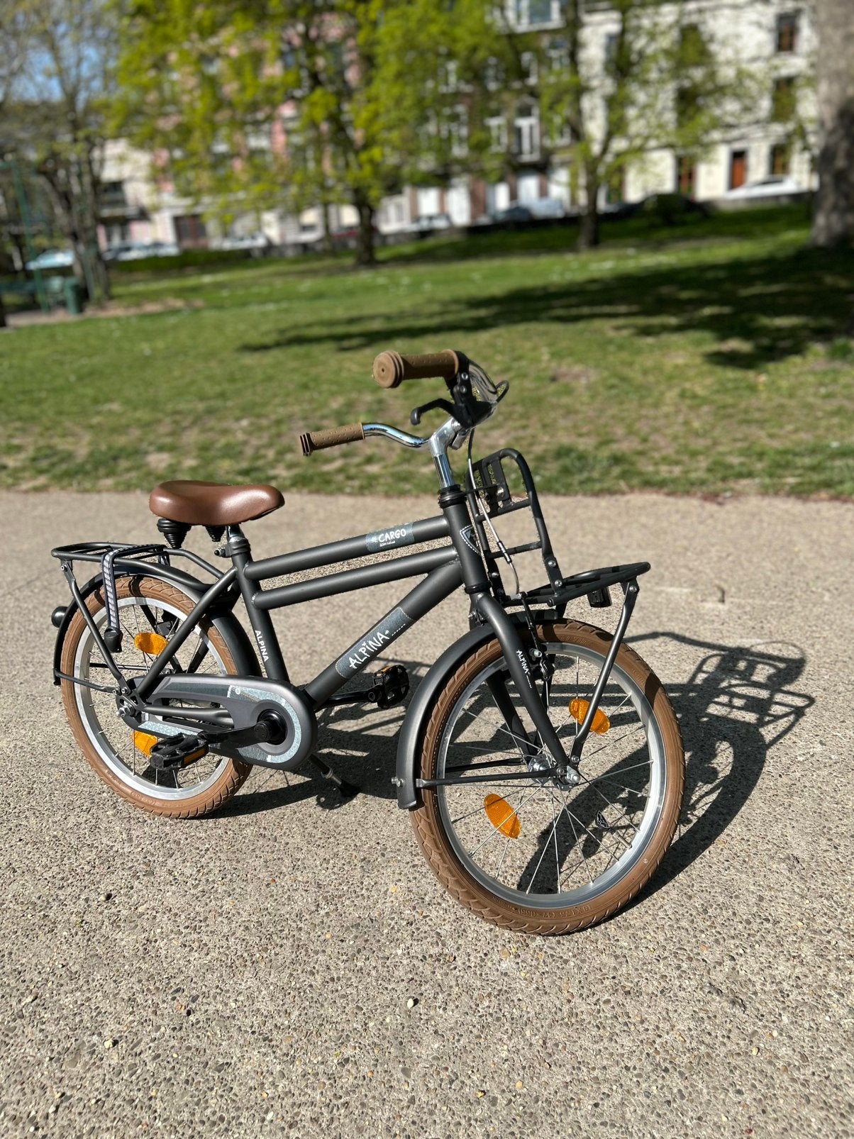 Vélo Alpina Cargo 18 pouces pour enfants, Vélos & Vélomoteurs, Vélos | Vélos pour enfant, Comme neuf, 16 à 20 pouces, Frein à rétropédalage