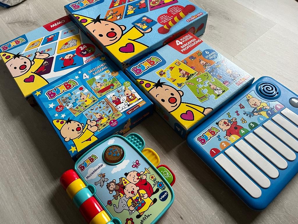 5 Bumba spelletjes, Ophalen, Zo goed als nieuw, Puzzelen, Met licht