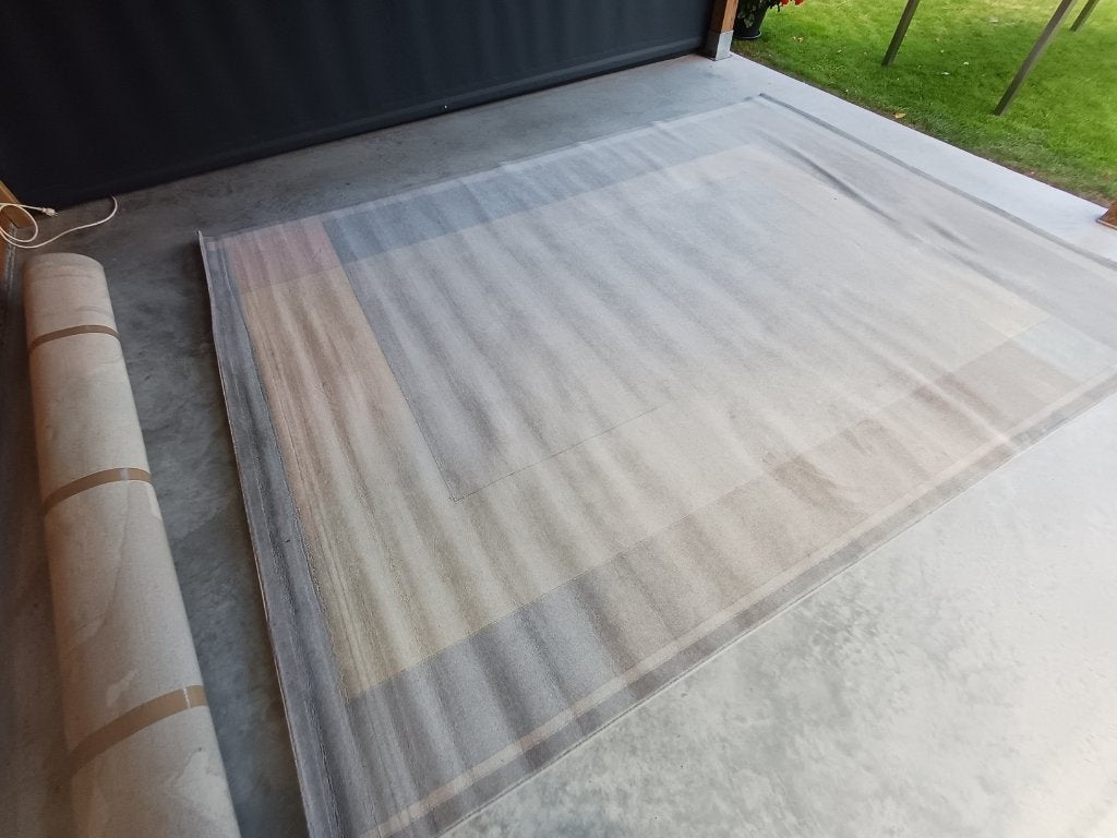vloer tapijt, Huis en Inrichting, Ophalen, Paars, 200 cm of meer, Zo goed als nieuw