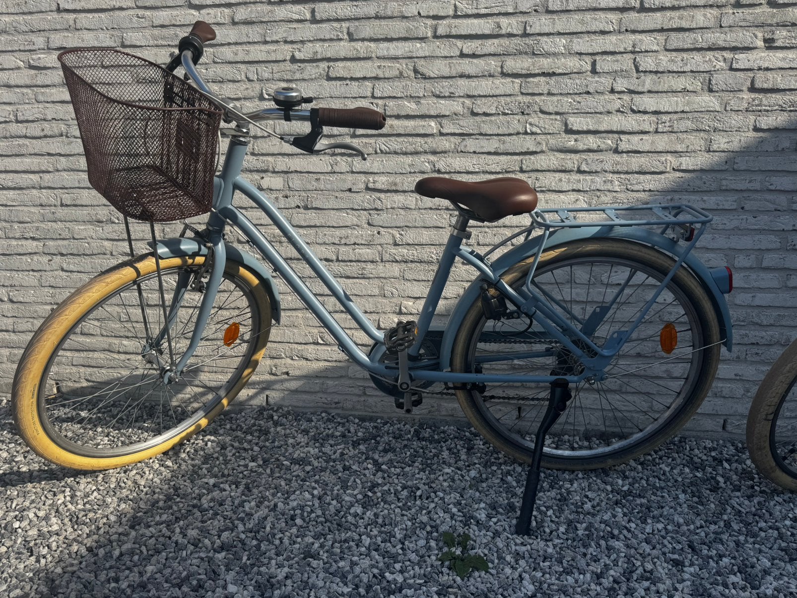 Decathlon Elops Tienerfiets  – lichtblauw  zeer nette staat, Fietsen en Brommers, Gebruikt, Velgrem, Versnellingen, Ophalen