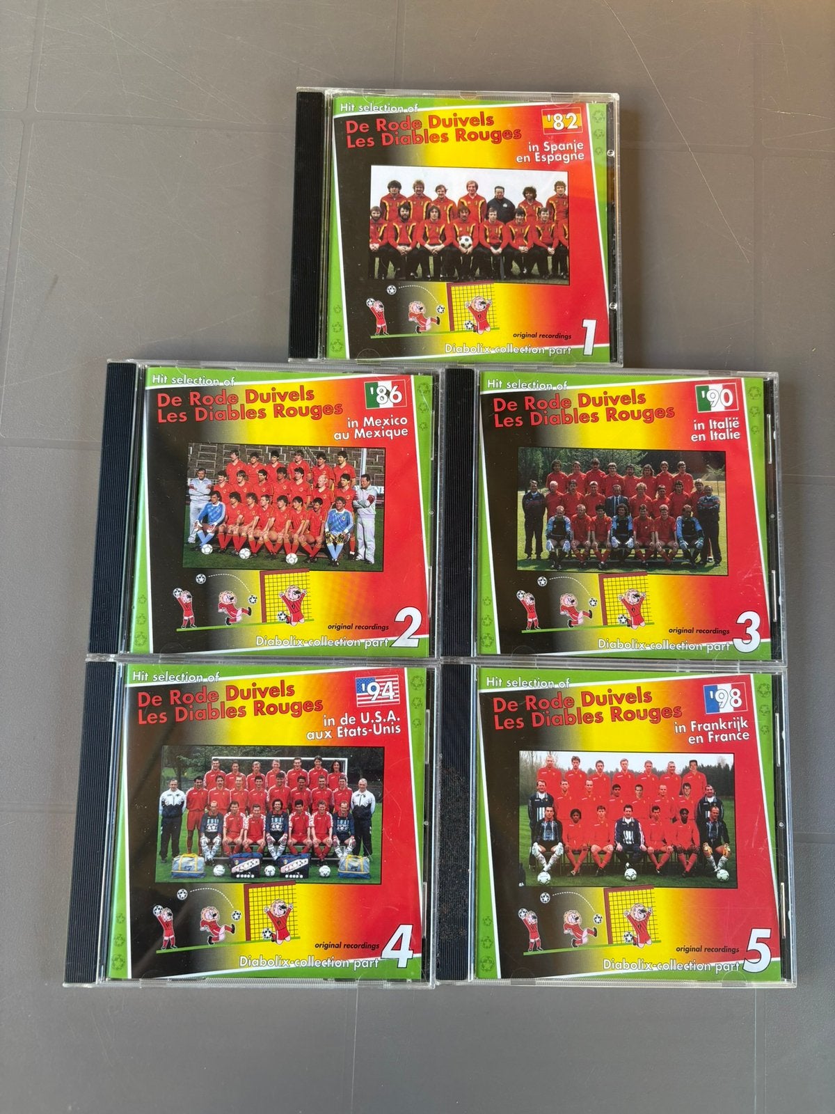 Rode duivels Reeks 5 CD’s, Ophalen of Verzenden, Zo goed als nieuw