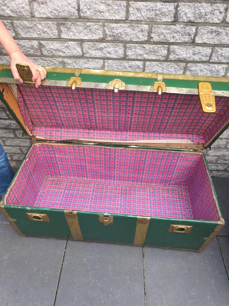 Nostalgie kist 60 jaar oud, Hobby & Loisirs créatifs, Paniers de pique-nique, Enlèvement