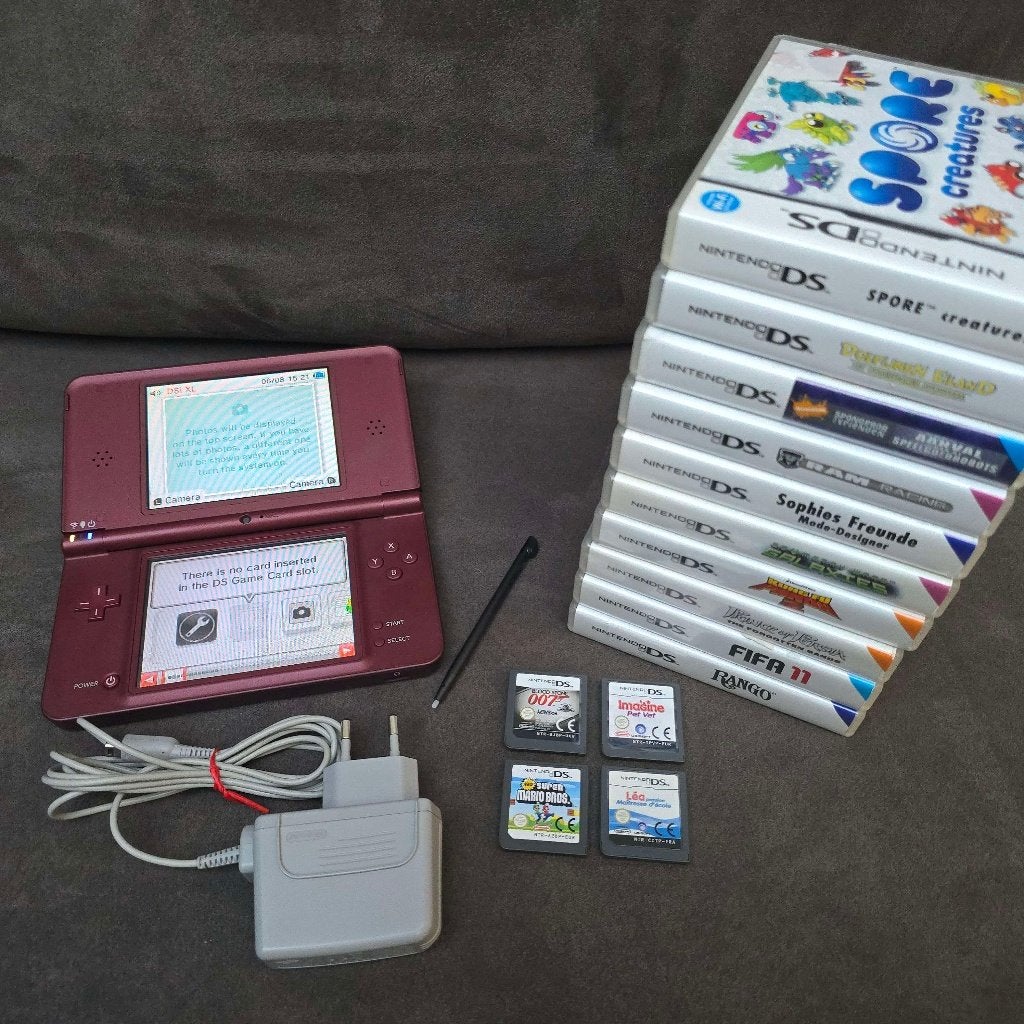 Nintendo DSi XL Rood met 14 spellen, Consoles de jeu & Jeux vidéo, Consoles de jeu | Nintendo DS, Rouge, Dsi XL, Enlèvement ou Envoi