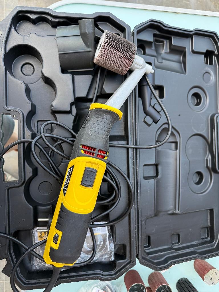 PowerPlus SCHUURROLLER 300W, Ophalen, Zo goed als nieuw, Minder dan 600 watt, Bandschuurmachine