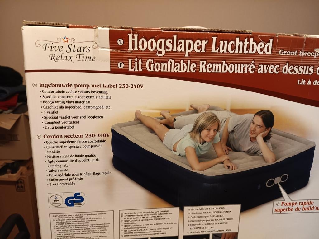 Matelas gonflable de luxe avec pompe électrique, Enlèvement