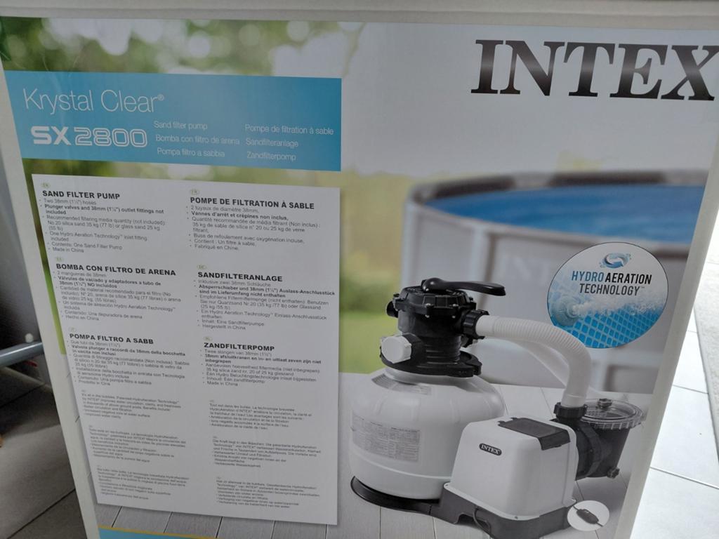 Intex filterpomp SX2800, Ophalen