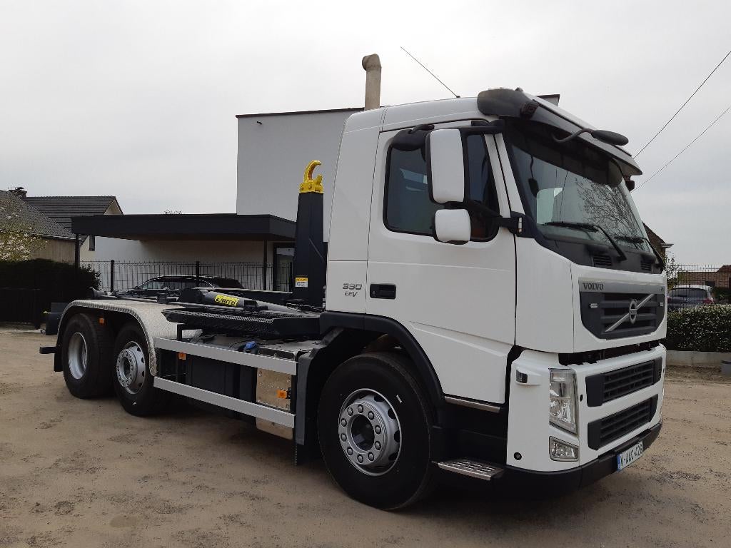 Volvo Fm11 330 Euro5 6x2 26T containersysteem Marrel, Auto's, Automaat, Euro 5, Wit, Bedrijf