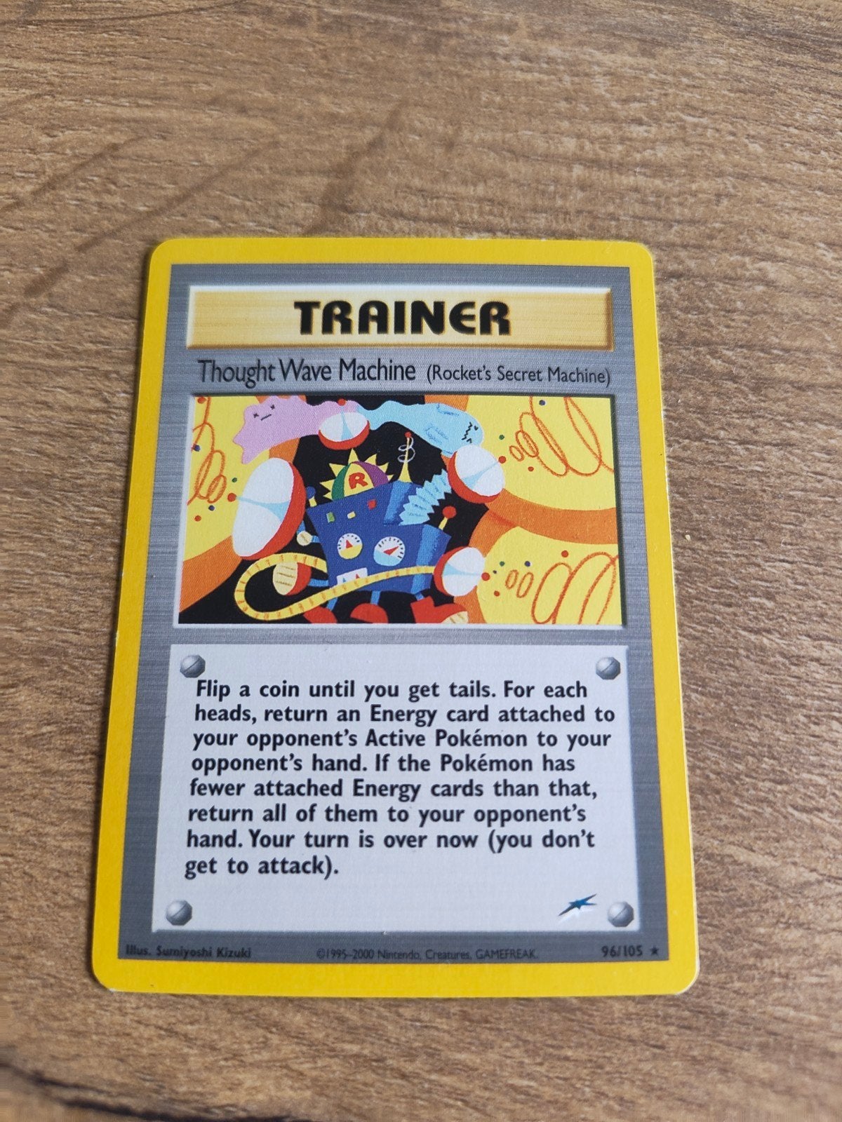 Carte pokémon trainer thought wave machine, Enlèvement ou Envoi