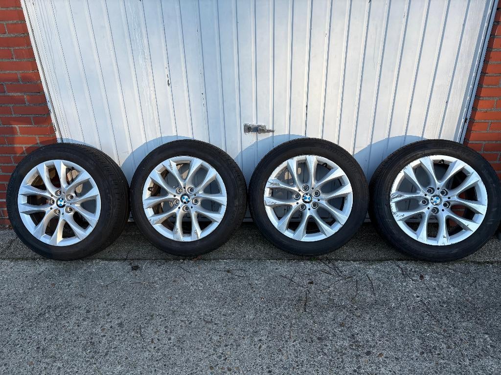 set 4 velgen +zomerbanden, Auto-onderdelen, Banden en Velgen, Ophalen, Gebruikt, Banden en Velgen, 17 inch