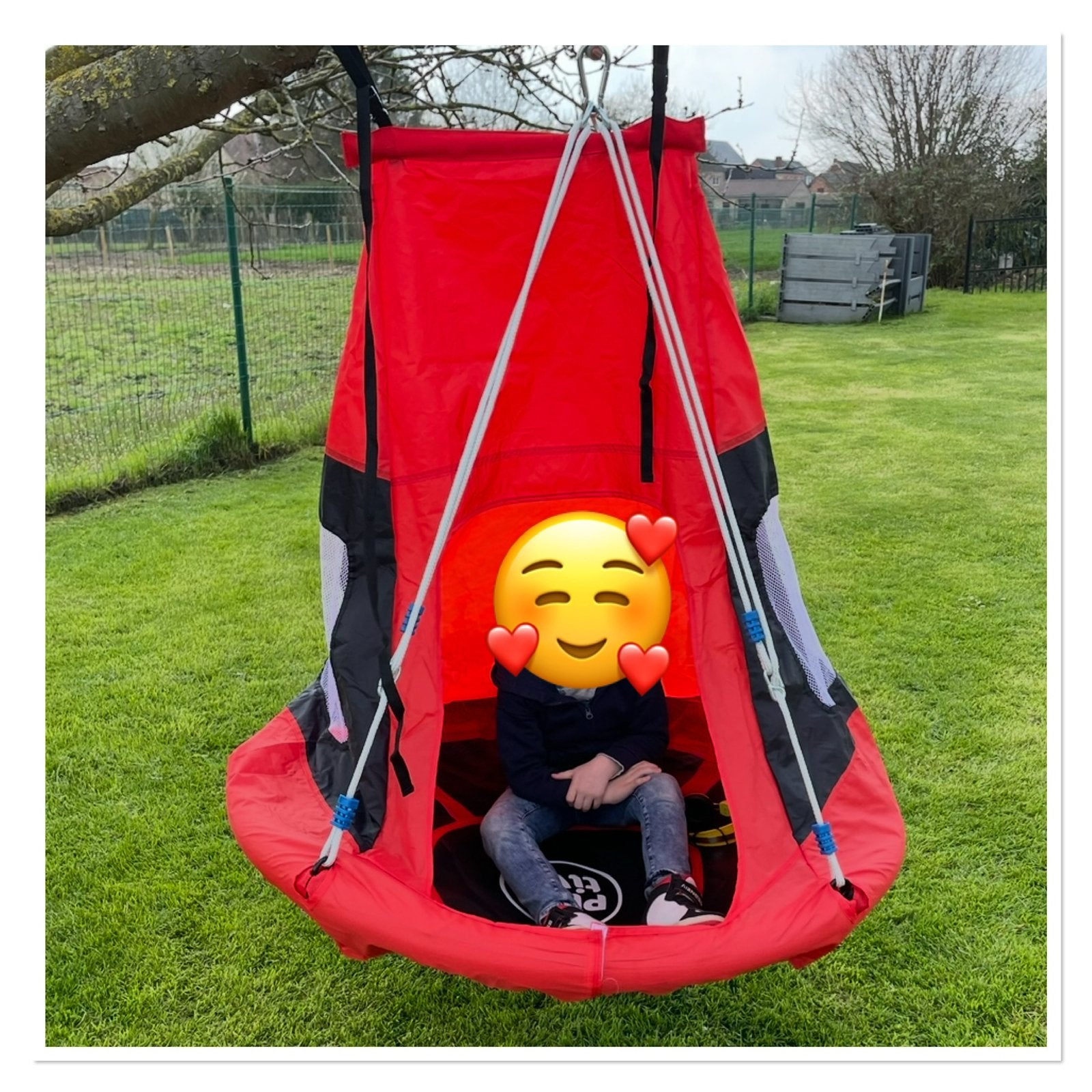 Nestschommel met tentje op, Kinderen en Baby's, Ophalen, Zo goed als nieuw