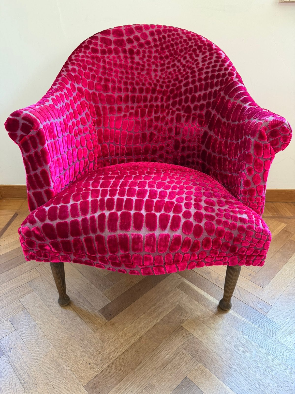 Fauteuil crapaud ancien, Enlèvement, Comme neuf, Bois