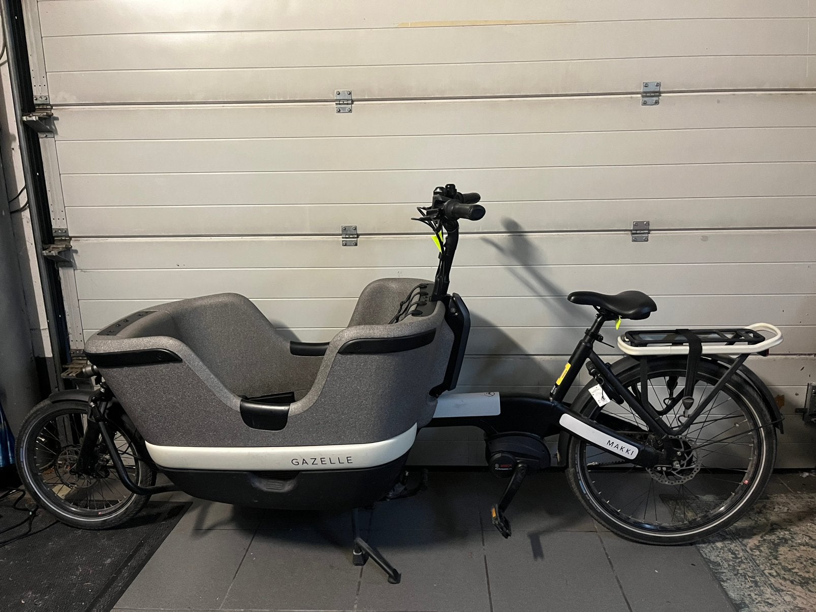 Gazelle Makki Load bakfiets, slechts 2.300 km!!!, Fietsen en Brommers, Fietsen | Bakfietsen, Ophalen, Zo goed als nieuw, Gazelle