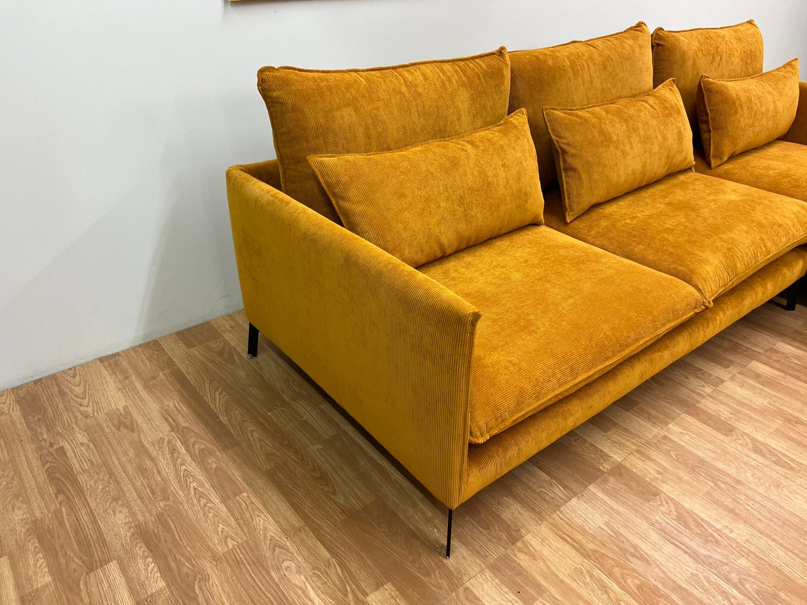 Siège d'angle Orange Rib (NOUVEAU)- Overstock Deal SofaCycle, Neuf, Enlèvement ou Envoi, SofaCycle, Info@sofacycle.be
