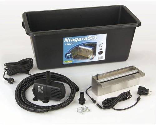 Niagara set van Ubbink met LED verlichting waterval, Jardin & Terrasse, Enlèvement ou Envoi, Neuf, Pompe de bassin