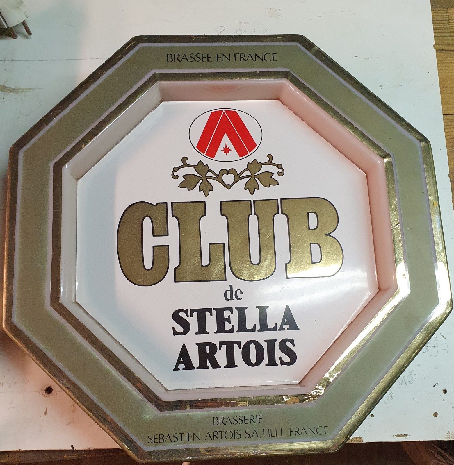 Boîte à lumière Vintage Club De Stella Artois - Brasserie Li, Enlèvement ou Envoi, Utilisé, Table lumineuse ou lampe (néon)