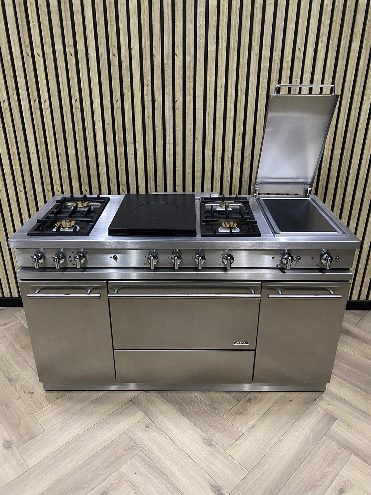 Lacanche Westahl Inox 150cm Full Option + Hete Lucht, Elektronische apparatuur, Grill, 60 cm of meer, Ophalen of Verzenden, Zo goed als nieuw