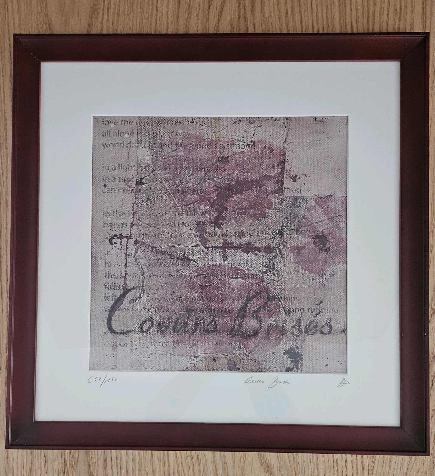 Prachtige Kleurenlitho "Cœurs Brisés" – Natacha Pirnay – Gec, Ophalen