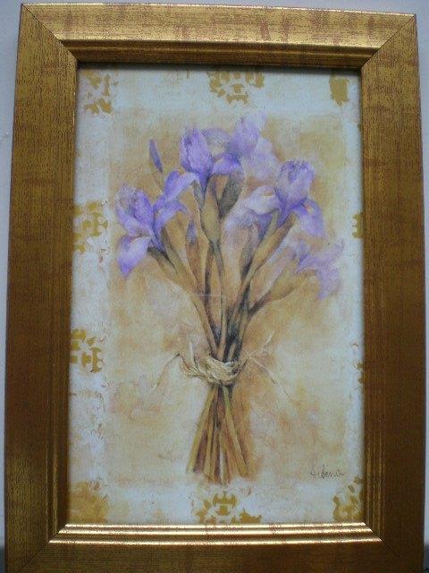 Tableau avec motif fleurs, Enlèvement, Comme neuf