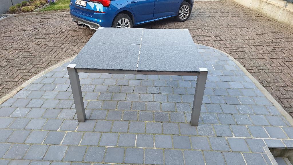 Tuintafel, Tuin en Terras, Tuintafels, Ophalen, Gebruikt, Vierkant, Overige materialen