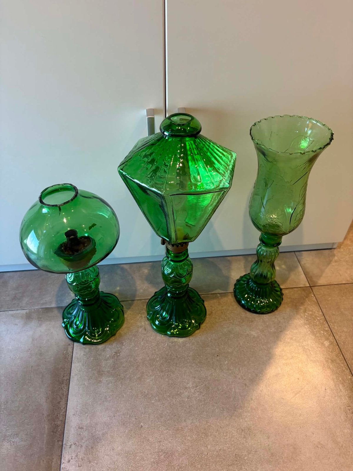 2 lampes et vase en cristal, Enlèvement ou Envoi