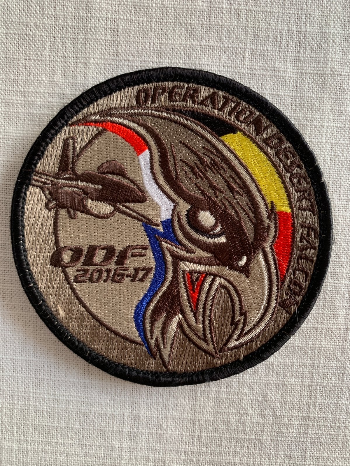 Patch Belgian Air Force Sqn ODF 2016-2017, Collections, Envoi