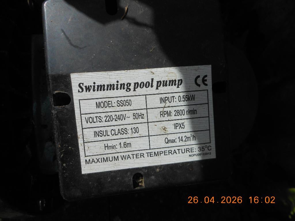 Filtre à sable piscine avec pompe, Jardin & Terrasse, Accessoires de piscine, Enlèvement, Utilisé, Filtre