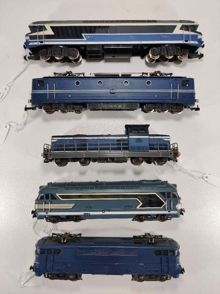 Lot Jouef locomotieven jaren 60-70, Gebruikt, Jouef, Ophalen of Verzenden, Analoog