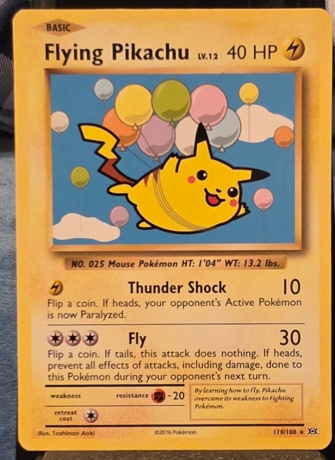 Flying Pikachu 110/108 - XY Evolutions - Near Mint, Ophalen of Verzenden, Zo goed als nieuw, Losse kaart