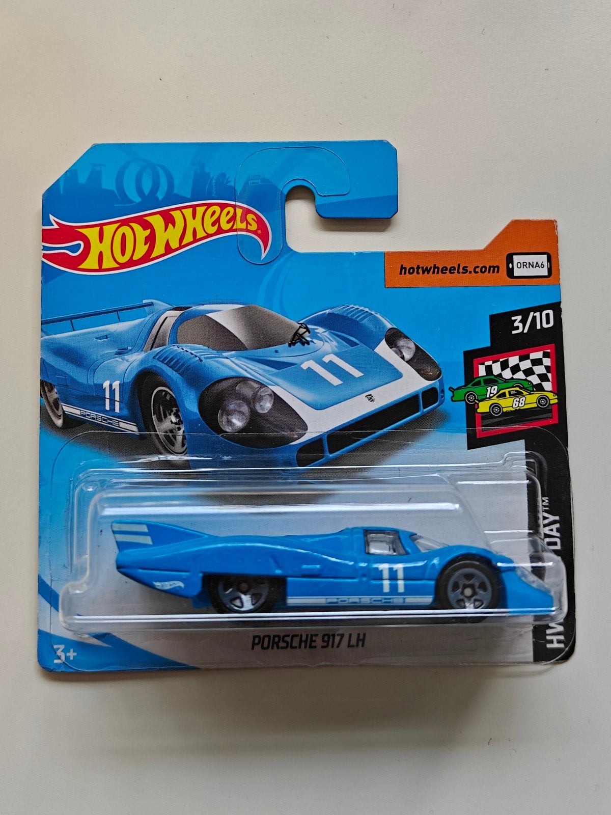 Hot Wheels Porsche 917 LH blauw HW Race Day - 2019, Hobby & Loisirs créatifs, Voitures miniatures | Échelles Autre, Enlèvement ou Envoi