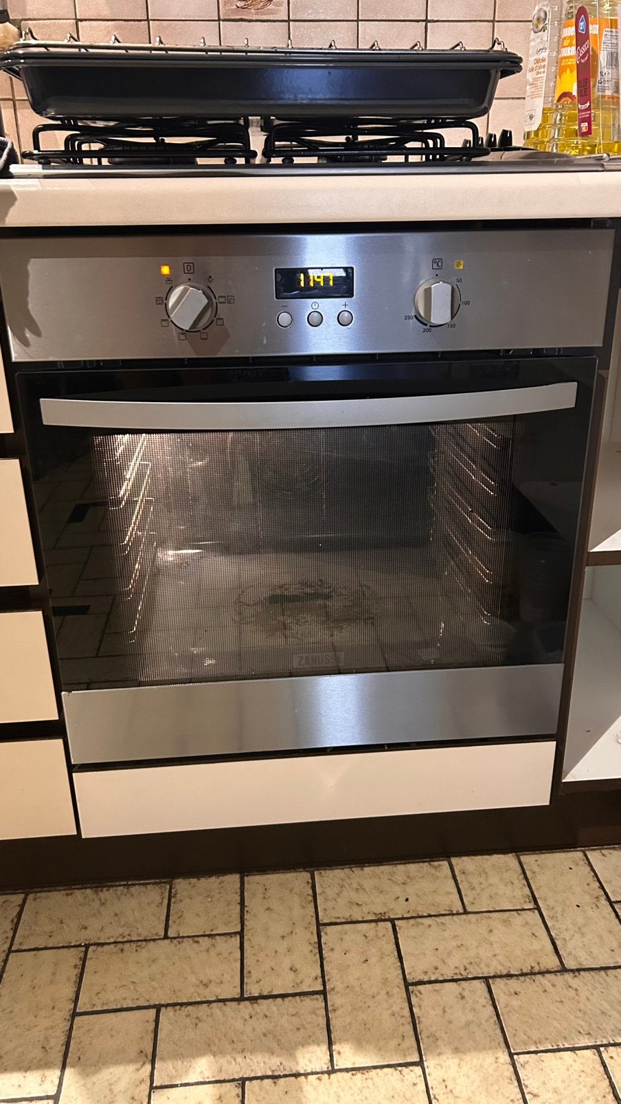 Zanussi inbouwoven, Ophalen, Gebruikt, Hete lucht, Zanussi
