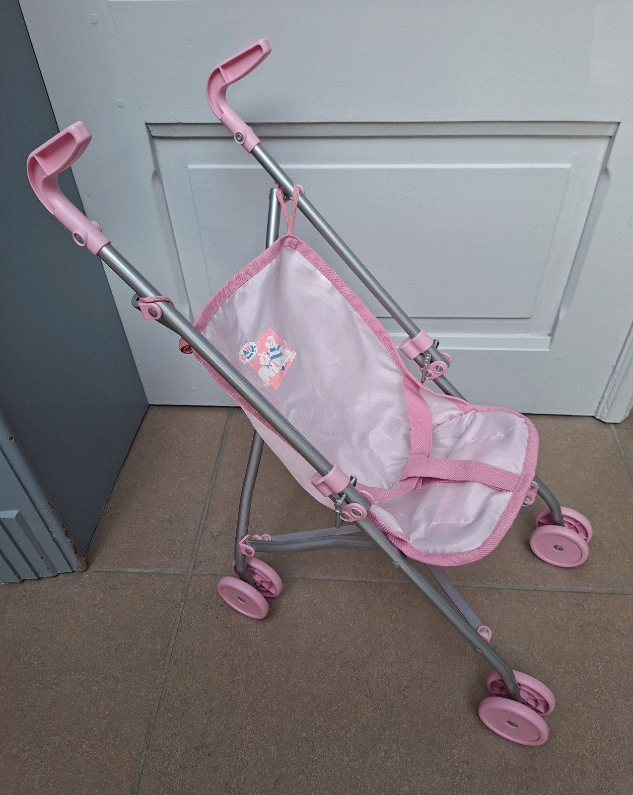 Roze Baby Born Buggy, Enfants & Bébés, Jouets | Poupées, Enlèvement ou Envoi, Comme neuf, Baby Pop