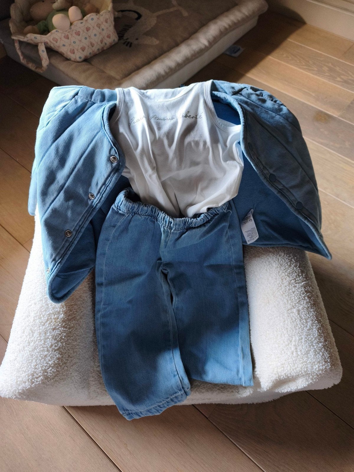 Joli ensemble en jeans avec top pour petite fille, Enlèvement, Fille