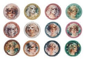 Champagne capsules - Generiques Masques de Venise (A 1535), Envoi