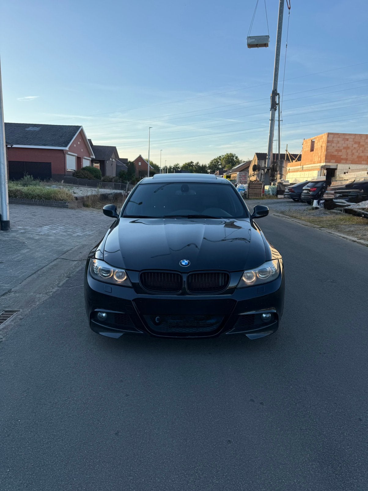 Bmw e90 335i n55, Auto's, BMW, Automaat, Achterwielaandrijving, Zwart, Leder