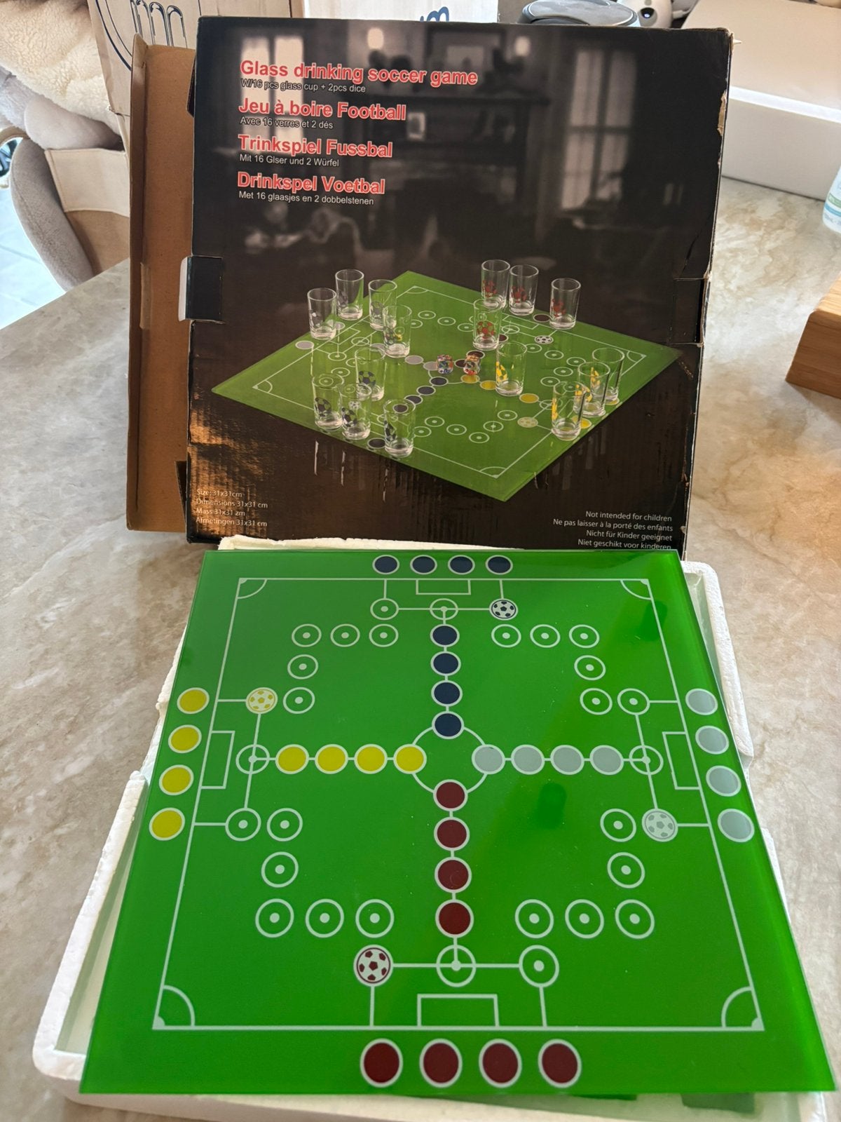 Drinkspel Voetbal / Shots-spel, Ophalen, Gebruikt