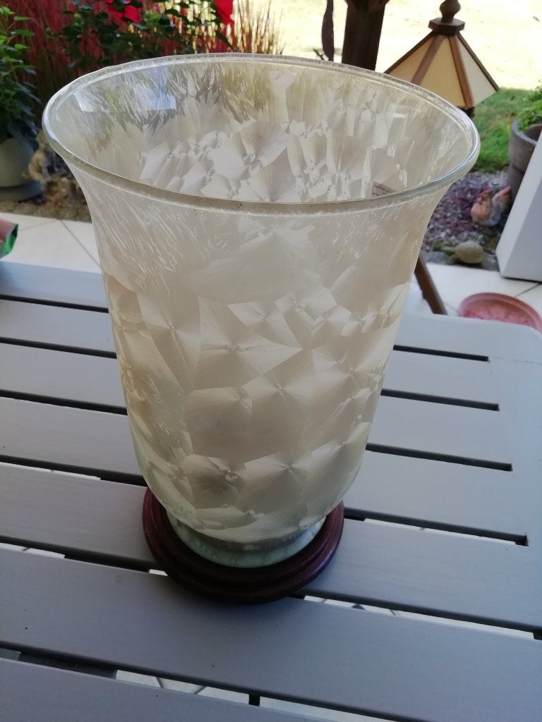 vase en verre, Enlèvement, Verre