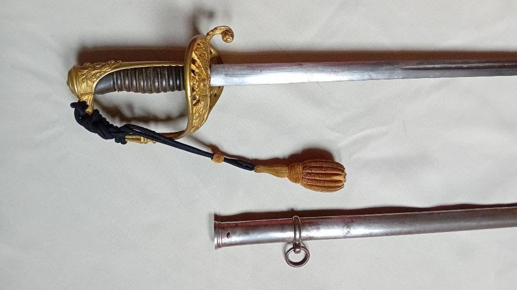 Franse sabel officier marine model 1837, Ophalen of Verzenden, Marine, Zwaard of Sabel