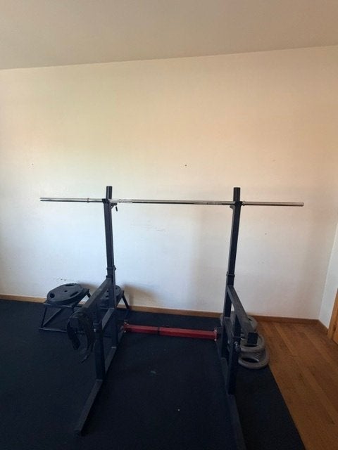 halterstang 30 mm (180 kg), Sport en Fitness, Fitnessmaterialen, Ophalen, Gebruikt, Rug, Halterstangen